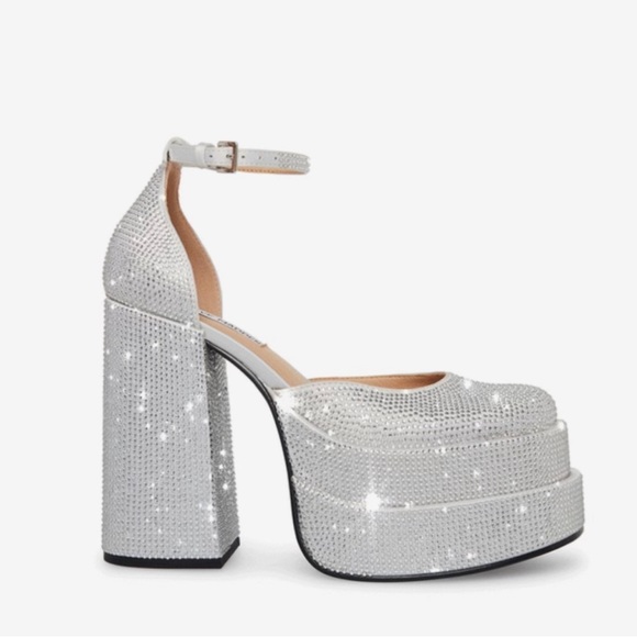 Steve Madden Shoes - NIB CHARLIZE-R RHINESTONE PLATFORM HEELS